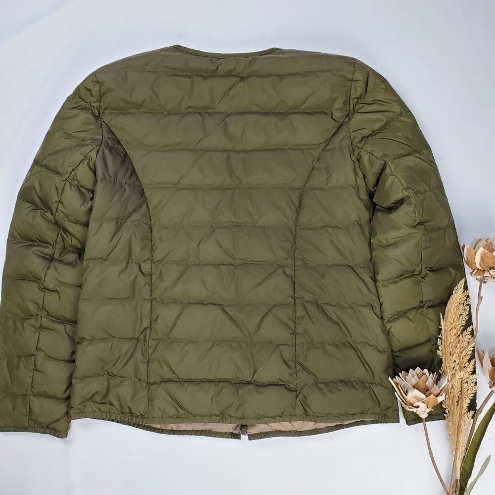 J. Jill Green Light Goose Down Puffer Jacket S - Picture 11 of 13